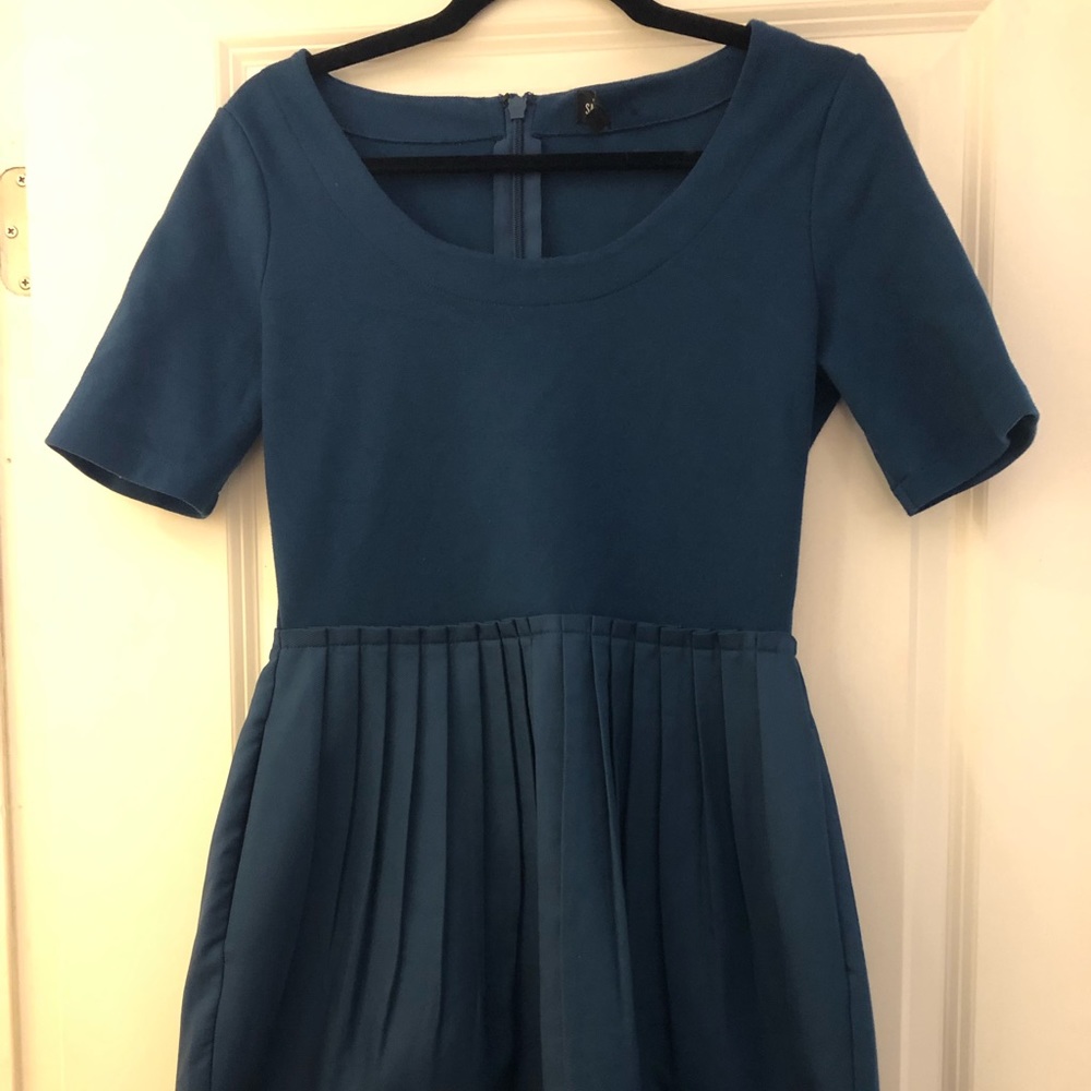 Kate Spade Blue Upscale Skater Dress Size 8